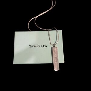 Tiffany & Co. Sleek Silver Bar Necklace